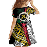 Ni-Van Vanuatu 45th Yumi Yumi Yumi Family Matching Puletasi and Hawaiian Shirt Vanuatuan Boar Tusk Polynesian Pattern LT9 - Polynesian Pride