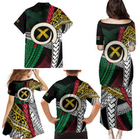 Ni-Van Vanuatu 45th Yumi Yumi Yumi Family Matching Puletasi and Hawaiian Shirt Vanuatuan Boar Tusk Polynesian Pattern LT9 - Polynesian Pride