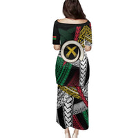 Ni-Van Vanuatu 45th Yumi Yumi Yumi Family Matching Puletasi and Hawaiian Shirt Vanuatuan Boar Tusk Polynesian Pattern LT9 - Polynesian Pride