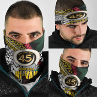 Ni-Van Vanuatu 45th Yumi Yumi Yumi Neck Gaiter Vanuatuan Boar Tusk Polynesian Pattern - Polynesian Pride