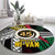 Ni-Van Vanuatu 45th Yumi Yumi Yumi Round Carpet Vanuatuan Boar Tusk Polynesian Pattern