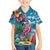 Hawaiian Flamingo Hibiscus Personalised Hawaiian Shirt Blue Summer Tropical Flowers - Polynesian Pride