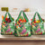 Hawaiian Flamingo Hibiscus Personalised Grocery Bag Green Summer Tropical Flowers - Polynesian Pride