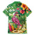 Hawaiian Flamingo Hibiscus Personalised Hawaiian Shirt Green Summer Tropical Flowers - Polynesian Pride