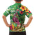 Hawaiian Flamingo Hibiscus Personalised Hawaiian Shirt Green Summer Tropical Flowers - Polynesian Pride