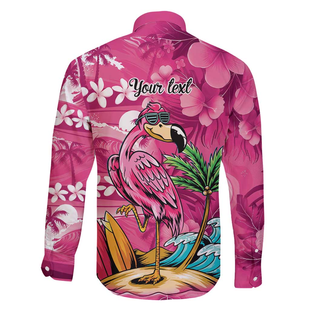Hawaiian Flamingo Hibiscus Personalised Family Matching Puletasi and Hawaiian Shirt Pink Summer Tropical Flowers LT9 - Polynesian Pride