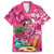 Hawaiian Flamingo Hibiscus Personalised Hawaiian Shirt Pink Summer Tropical Flowers - Polynesian Pride