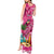 Hawaiian Flamingo Hibiscus Personalised Tank Maxi Dress Pink Summer Tropical Flowers - Polynesian Pride
