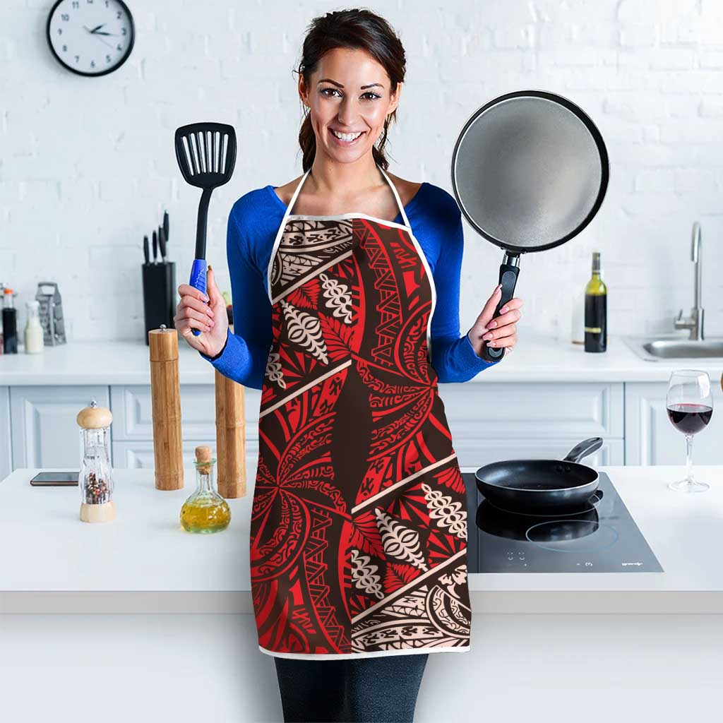 Vintage Ngatu Tribal Tonga Pattern Apron - Polynesian Pride