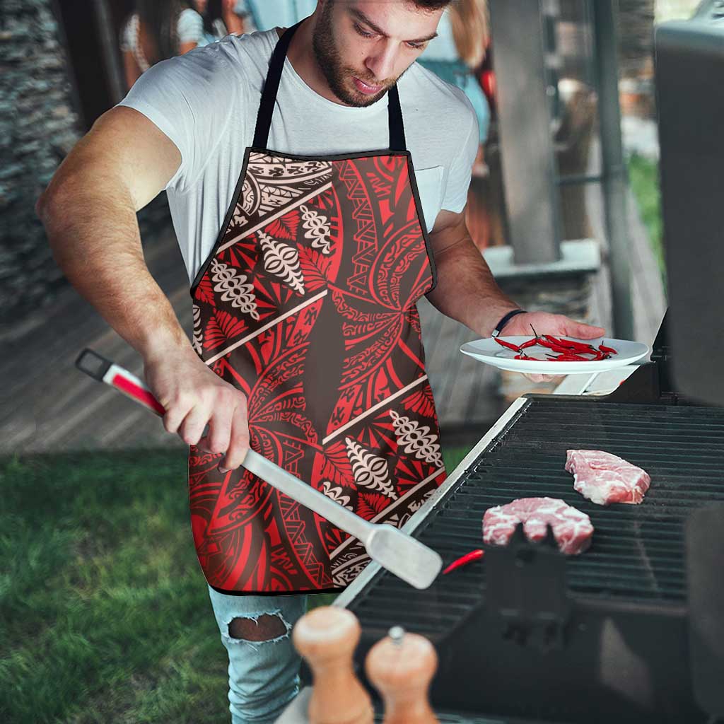 Vintage Ngatu Tribal Tonga Pattern Apron - Polynesian Pride