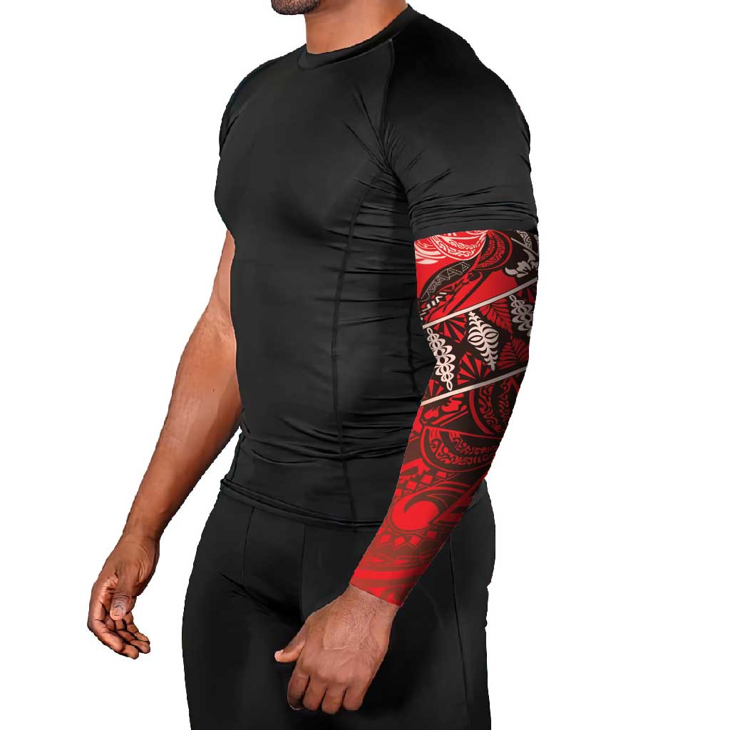 Vintage Ngatu Tribal Tonga Pattern Arm Sleeves - Polynesian Pride