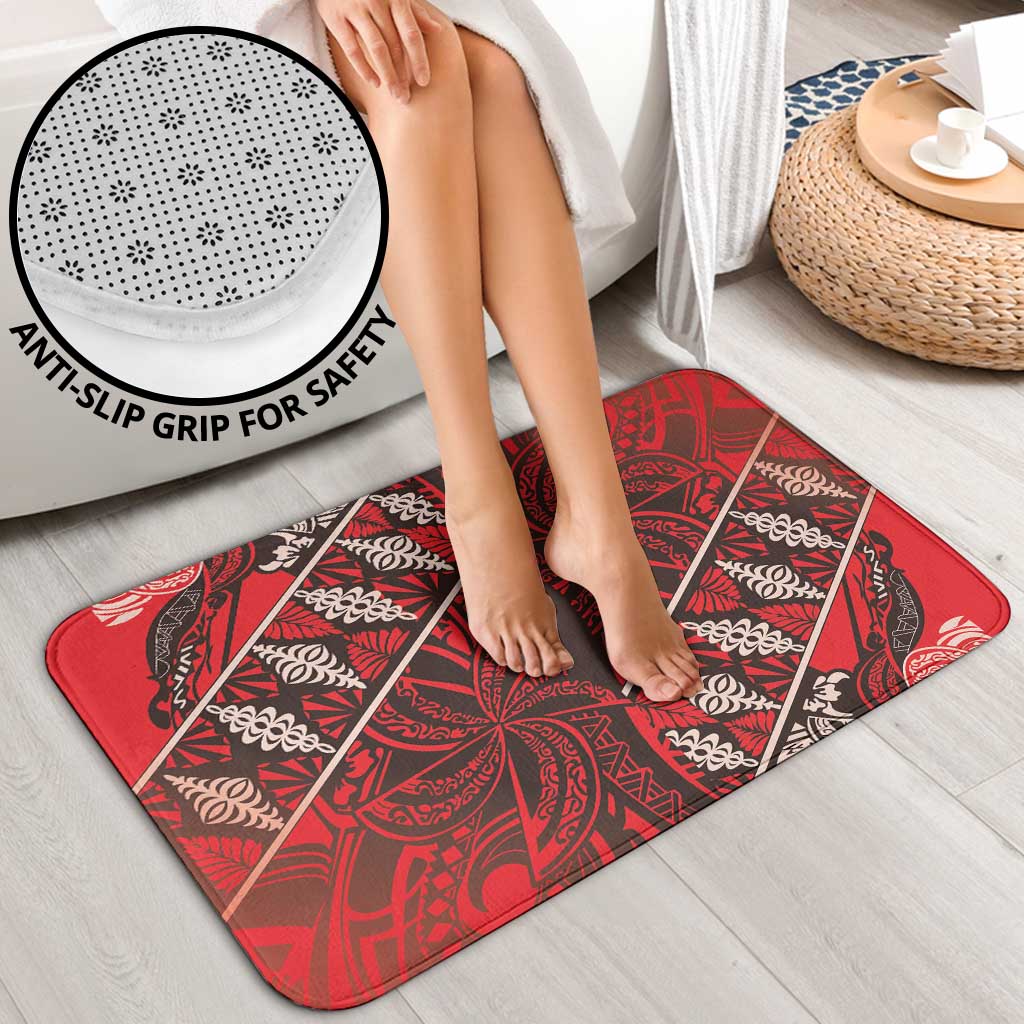 Vintage Ngatu Tribal Tonga Pattern Bathroom Set - Polynesian Pride