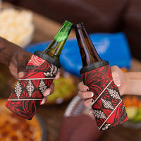 Vintage Ngatu Tribal Tonga Pattern 4 in 1 Can Cooler Tumbler - Polynesian Pride