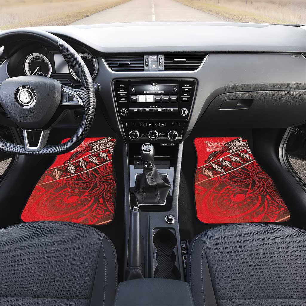 Vintage Ngatu Tribal Tonga Pattern Car Mats - Polynesian Pride