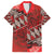 Vintage Ngatu Tribal Tonga Pattern Family Matching Off The Shoulder Long Sleeve Dress and Hawaiian Shirt - Polynesian Pride