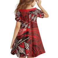 Vintage Ngatu Tribal Tonga Pattern Family Matching Summer Maxi Dress and Hawaiian Shirt - Polynesian Pride
