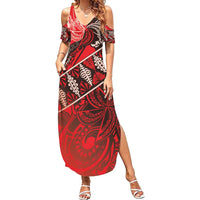 Vintage Ngatu Tribal Tonga Pattern Family Matching Summer Maxi Dress and Hawaiian Shirt - Polynesian Pride