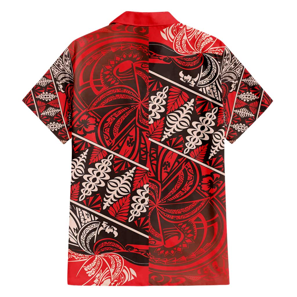 Vintage Ngatu Tribal Tonga Pattern Hawaiian Shirt - Polynesian Pride