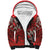 Vintage Ngatu Tribal Tonga Pattern Sherpa Hoodie - Polynesian Pride