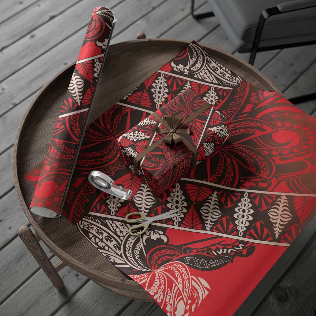 Vintage Ngatu Tribal Tonga Pattern Wrapping Paper - Polynesian Pride