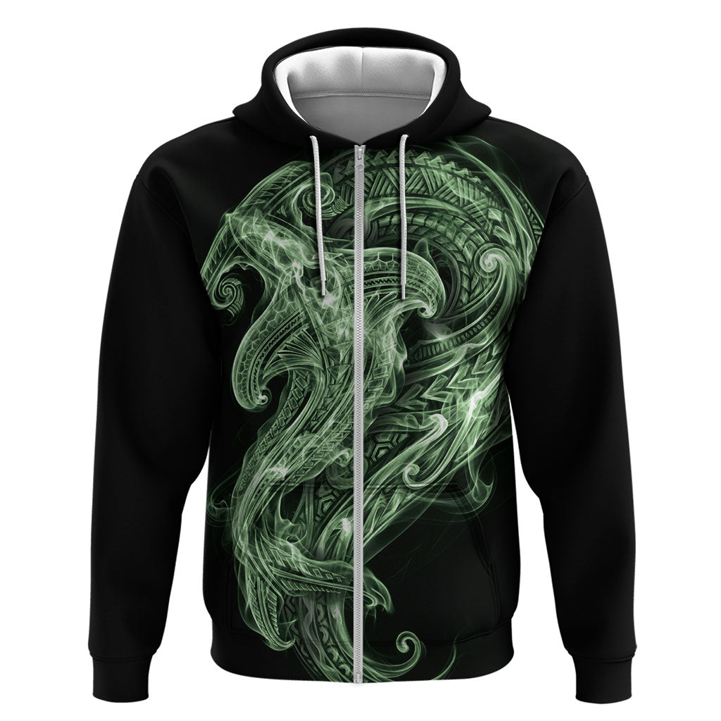 Pounamu Maori Tribal Hammershark Ghost Spirit Hoodie