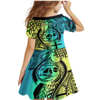 Personalised Malampa Fiji Day Family Matching Mermaid Dress and Hawaiian Shirt Vanuatu Sand Drawing With Polynesian Pattern LT9 - Polynesian Pride