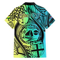 Personalised Malampa Fiji Day Family Matching Summer Maxi Dress and Hawaiian Shirt Vanuatu Sand Drawing With Polynesian Pattern LT9 - Polynesian Pride