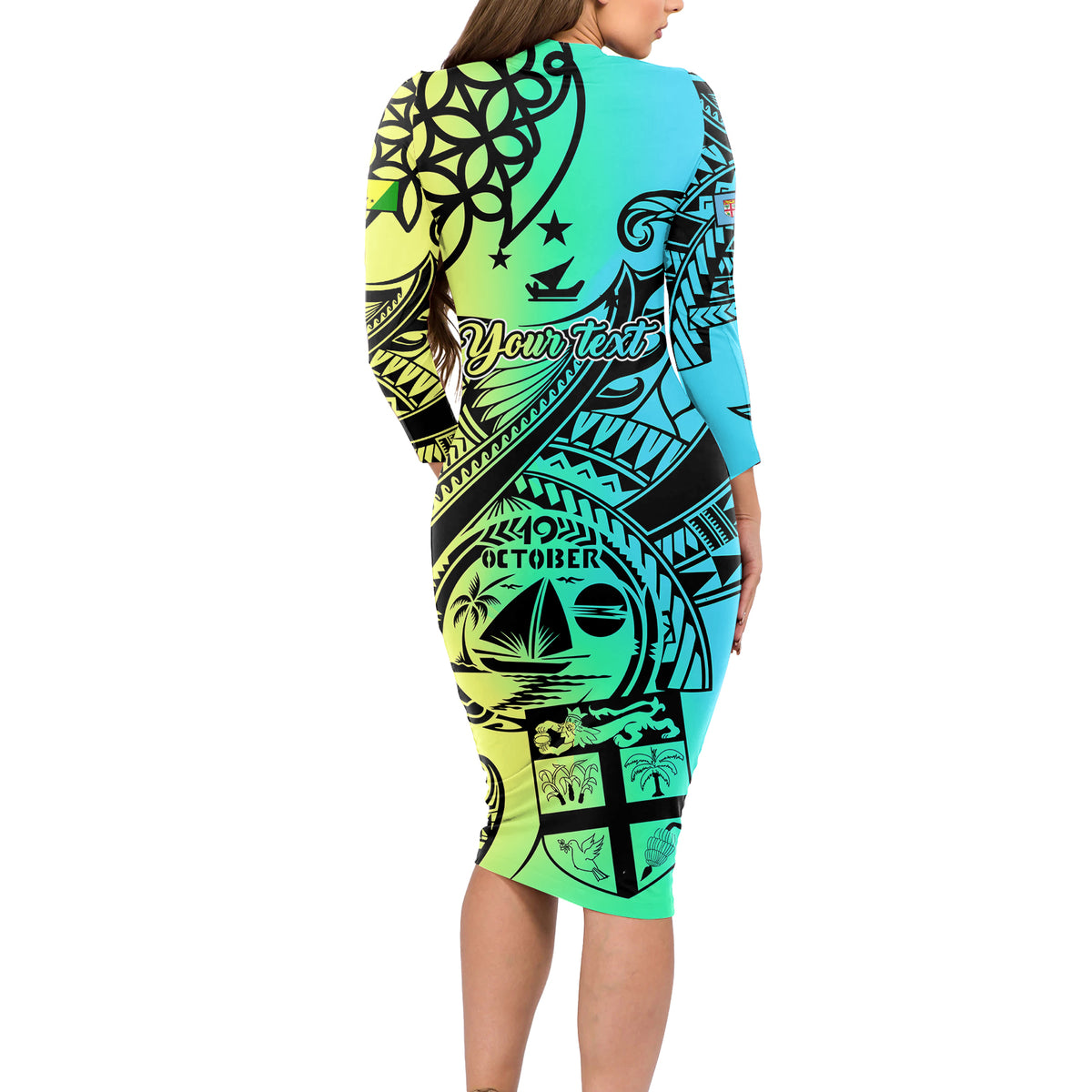 personalised-malampa-fiji-day-long-sleeve-bodycon-dress-vanuatu-sand-drawing-with-polynesian-pattern