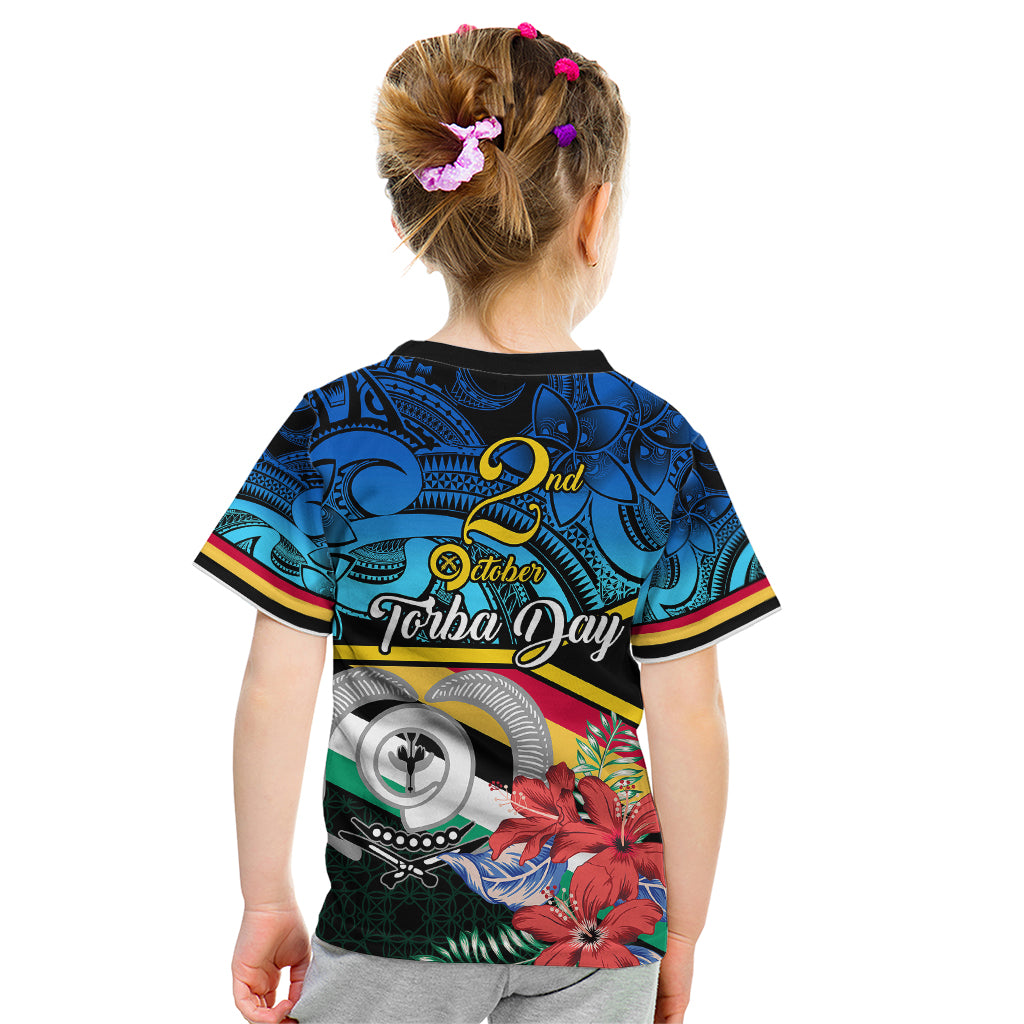 Torba Vanuatu Kid T Shirt Sand Drawing With Polynesian Pattern LT9 - Polynesian Pride