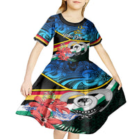 personalised-torba-vanuatu-kid-short-sleeve-dress-sand-drawing-with-polynesian-pattern