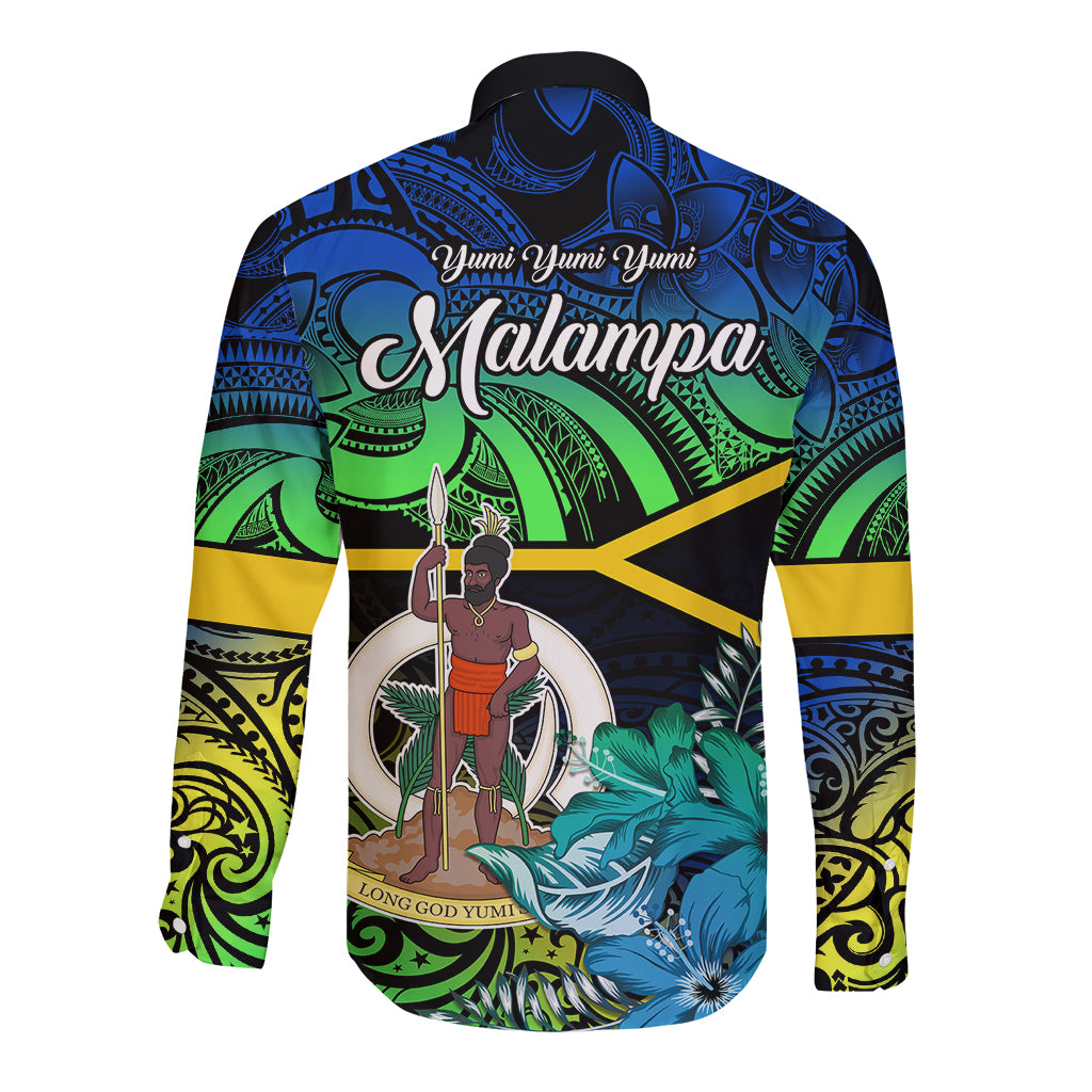 malampa-day-long-sleeve-button-shirt-vanuatu-flowers-with-malampa-emblem-tribal-pattern