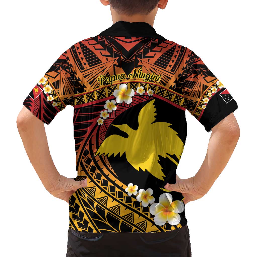 Melanesian Papua New Guinea Family Matching Puletasi and Hawaiian Shirt Plumeria Bird of Paradise Tribal LT9 - Polynesian Pride