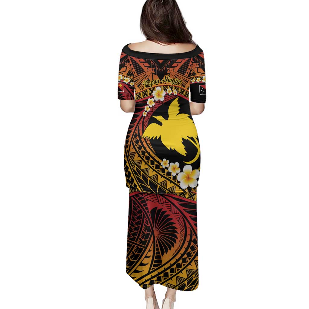 Melanesian Papua New Guinea Family Matching Puletasi and Hawaiian Shirt Plumeria Bird of Paradise Tribal LT9 - Polynesian Pride