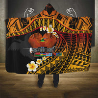 Melanesian Papua New Guinea Hooded Blanket Plumeria Bird of Paradise Tribal LT9 - Polynesian Pride
