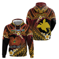 Melanesian Papua New Guinea Hoodie Plumeria Bird of Paradise Tribal LT9 - Polynesian Pride