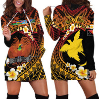 Melanesian Papua New Guinea Hoodie Dress Plumeria Bird of Paradise Tribal LT9 - Polynesian Pride