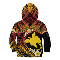 Melanesian Papua New Guinea Kid Hoodie Plumeria Bird of Paradise Tribal LT9 - Polynesian Pride
