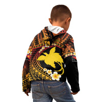 Melanesian Papua New Guinea Kid Hoodie Plumeria Bird of Paradise Tribal LT9 - Polynesian Pride