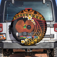 Melanesian Papua New Guinea Spare Tire Cover Plumeria Bird of Paradise Tribal LT9 Red - Polynesian Pride