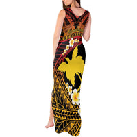 Melanesian Papua New Guinea Tank Maxi Dress Plumeria Bird of Paradise Tribal LT9 - Polynesian Pride