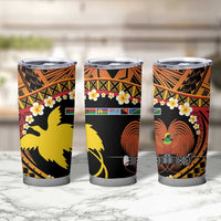 Melanesian Papua New Guinea Tumbler Cup Plumeria Bird of Paradise Tribal LT9 - Polynesian Pride