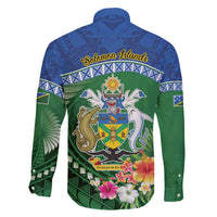 Melanesian Solomon Islands Family Matching Off The Shoulder Long Sleeve Dress and Hawaiian Shirt Tropical Shark Tattoo LT9 - Polynesian Pride