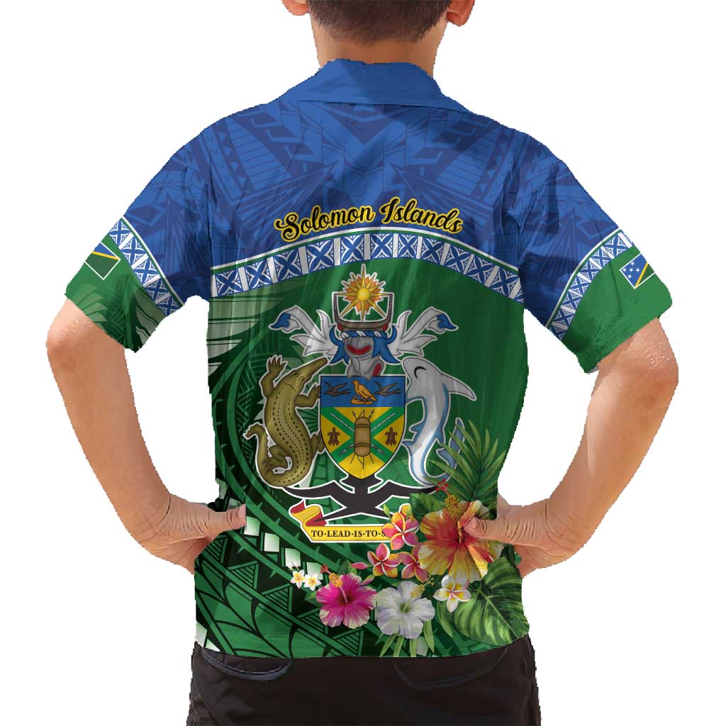 Melanesian Solomon Islands Family Matching Summer Maxi Dress and Hawaiian Shirt Tropical Shark Tattoo LT9 - Polynesian Pride