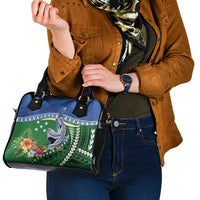 Melanesian Solomon Islands Shoulder Handbag Tropical Shark Tattoo