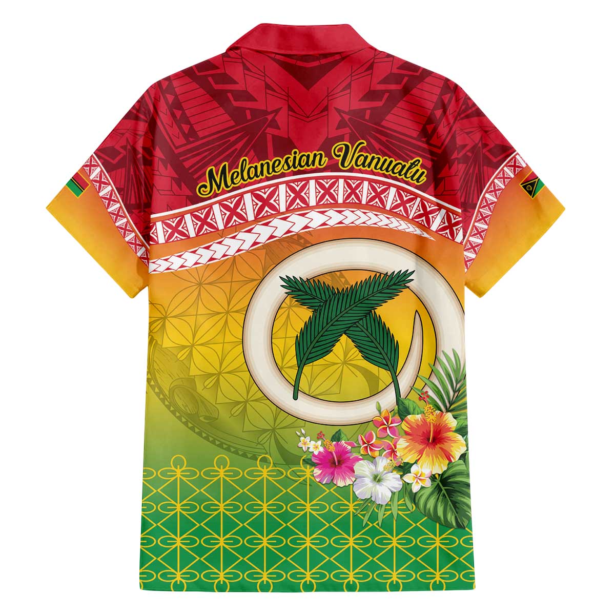 Melanesian Ni-Vanuatu Family Matching Off The Shoulder Long Sleeve Dress and Hawaiian Shirt Sea Turtle with Sand Drawing Pattern LT9 - Polynesian Pride