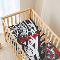 Personalised New Zealand Waitangi and ANZAC day Baby Bed Cover LT9 - Polynesian Pride