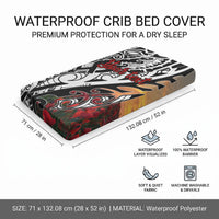 Personalised New Zealand Waitangi and ANZAC day Baby Bed Cover LT9 - Polynesian Pride