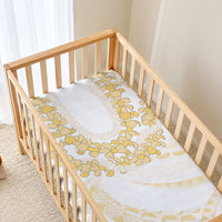 Aloha Lei Onaona Baby Bed Cover Beige Hawaiian Tribal Pattern LT9 - Polynesian Pride