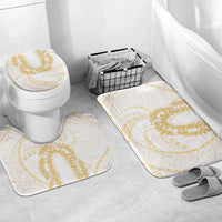 Aloha Lei Onaona Bathroom Set Beige Hawaiian Tribal Pattern - Polynesian Pride