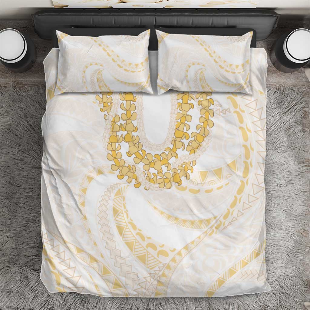 Aloha Lei Onaona Bedding Set Beige Hawaiian Tribal Pattern